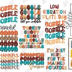 thanksgiving bundle svg sublimation
