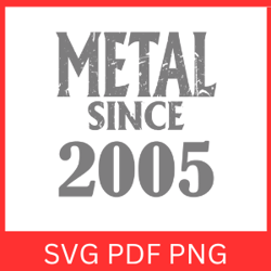 metal since 2005 svg