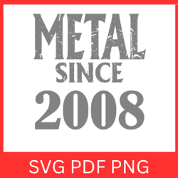 metal since 2007 svg