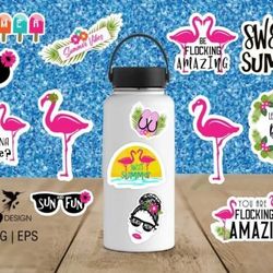 summer fun flamingo bundle | svg
