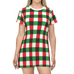 christmas  all over print t-shirt dress