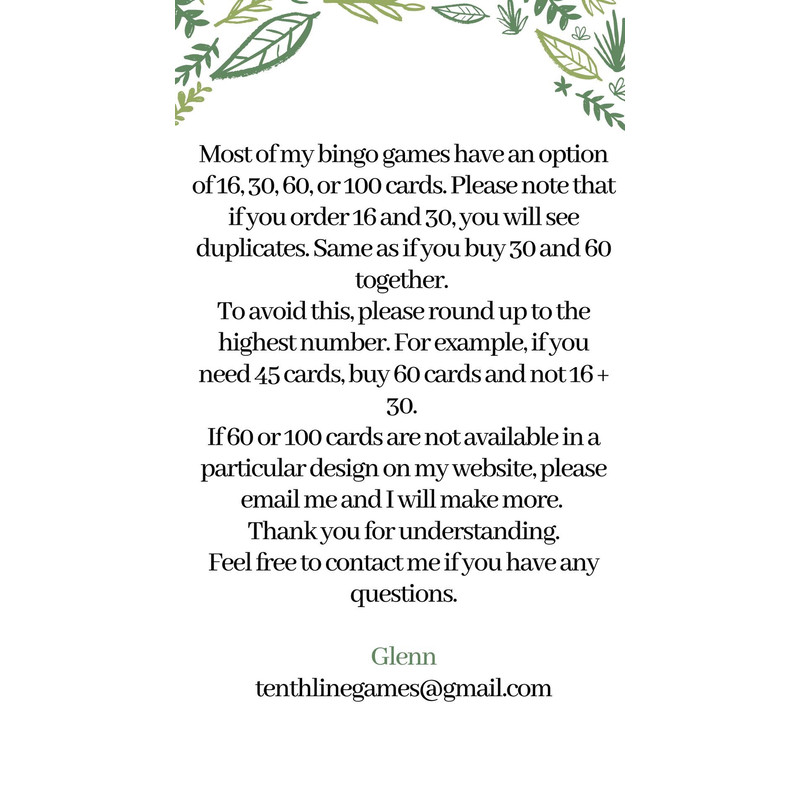 Christmas In July Game, Christmas in July Bingo, Party Game, For Adults and Kids, Printable Games, Instant Download, 16 Different Cards - 5.jpg