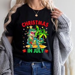 Christmas in July Shirt, Christmas in July Matching Shirt, Summer Vacation Shirt, Hawaiian Christmas, Xmas In July Shirt