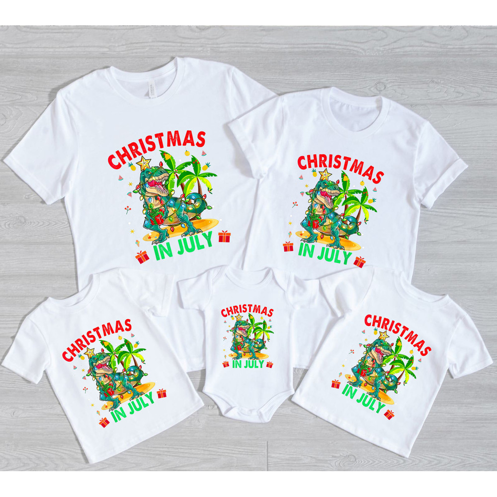 Christmas in July Shirt, Christmas in July Matching Shirt, Summer Vacation Shirt, Hawaiian Christmas, Xmas In July Shirt, Tropical Christmas - 2.jpg