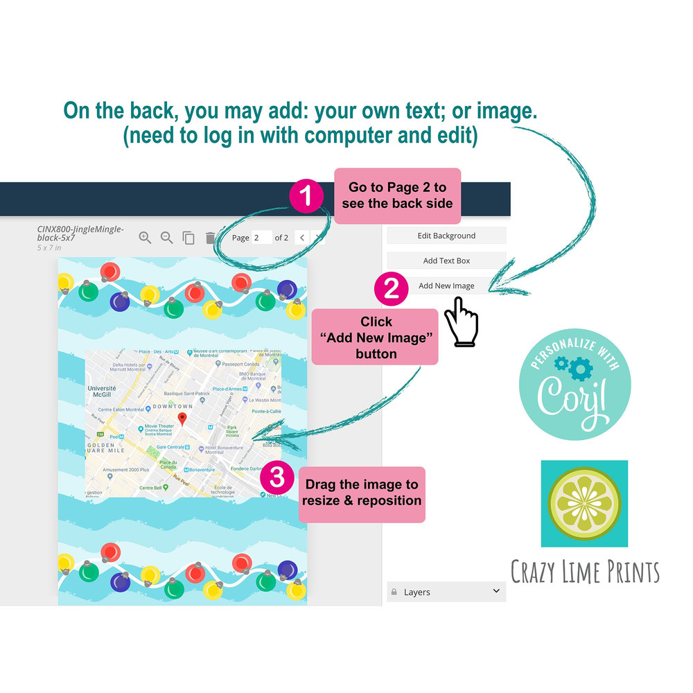 Editable Christmas in July Invitation Santa Summer Pool Party Invite Template Fun Birthday All Text Editable You Edit Online w Corjl S045 - 2.jpg