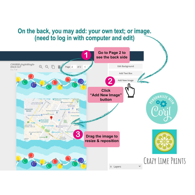 Editable Christmas in July Invitation Santa Summer Pool Party Invite Template Fun Birthday All Text Editable You Edit Online w Corjl S045 - 2.jpg