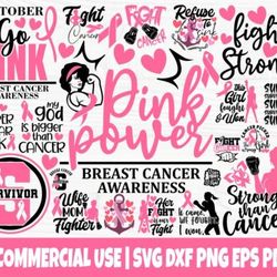 breast cancer bundle svg, cancer quotes