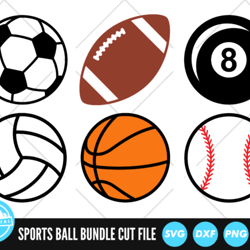 sports ball bundle svg files