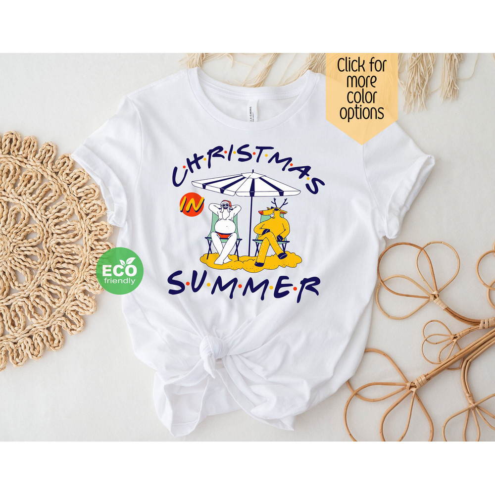 Funny Santa in July Shirt, Christmas in Summer Shirt, Beach Santa Claus Outfit, Hawaiian Christmas Gift - 1.jpg