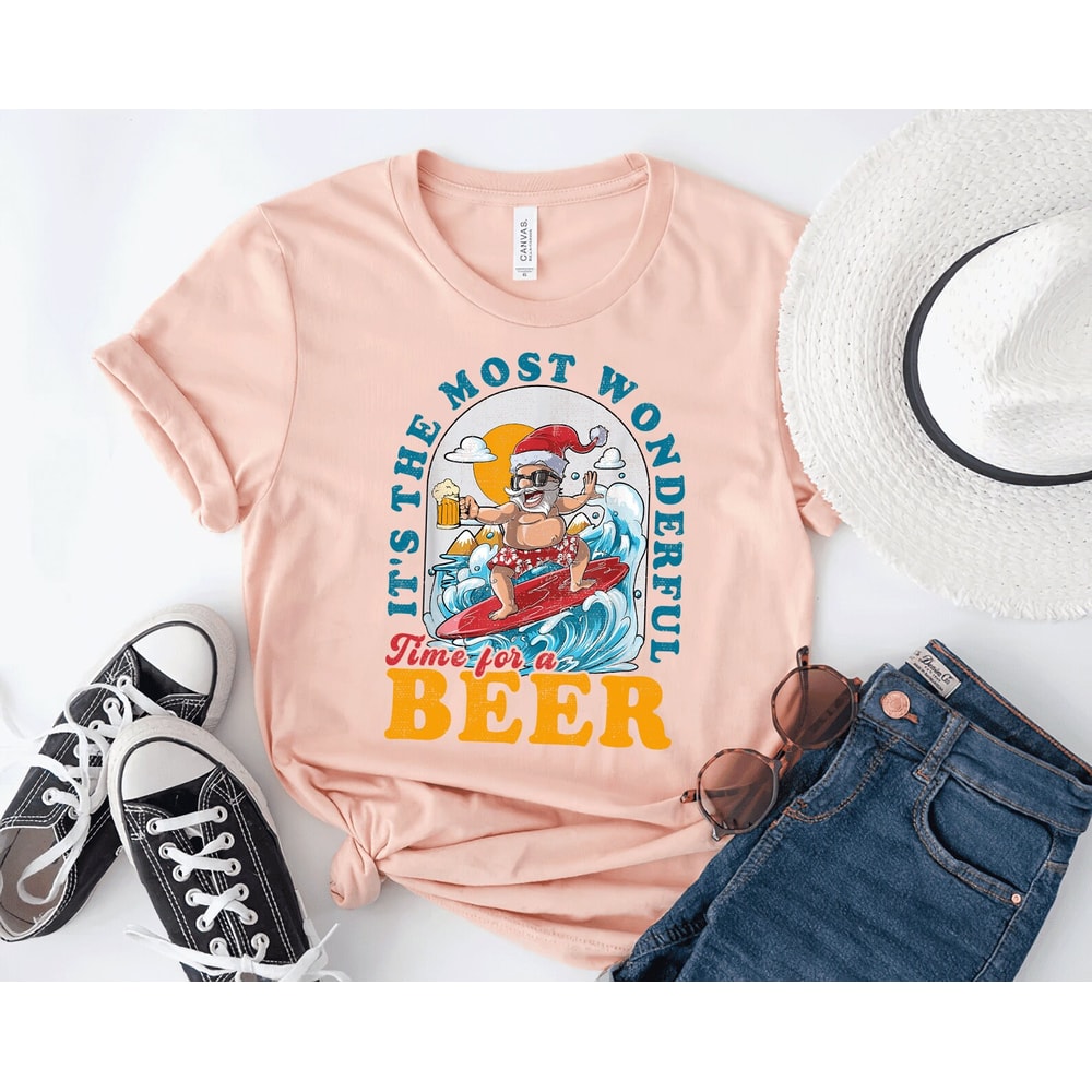 Christmas In July For Women, It's The Most Wonderful Time For Santa Christmas In July T-Shirt, Gift Idea For Christmas In July Party Lovers - 2.jpg