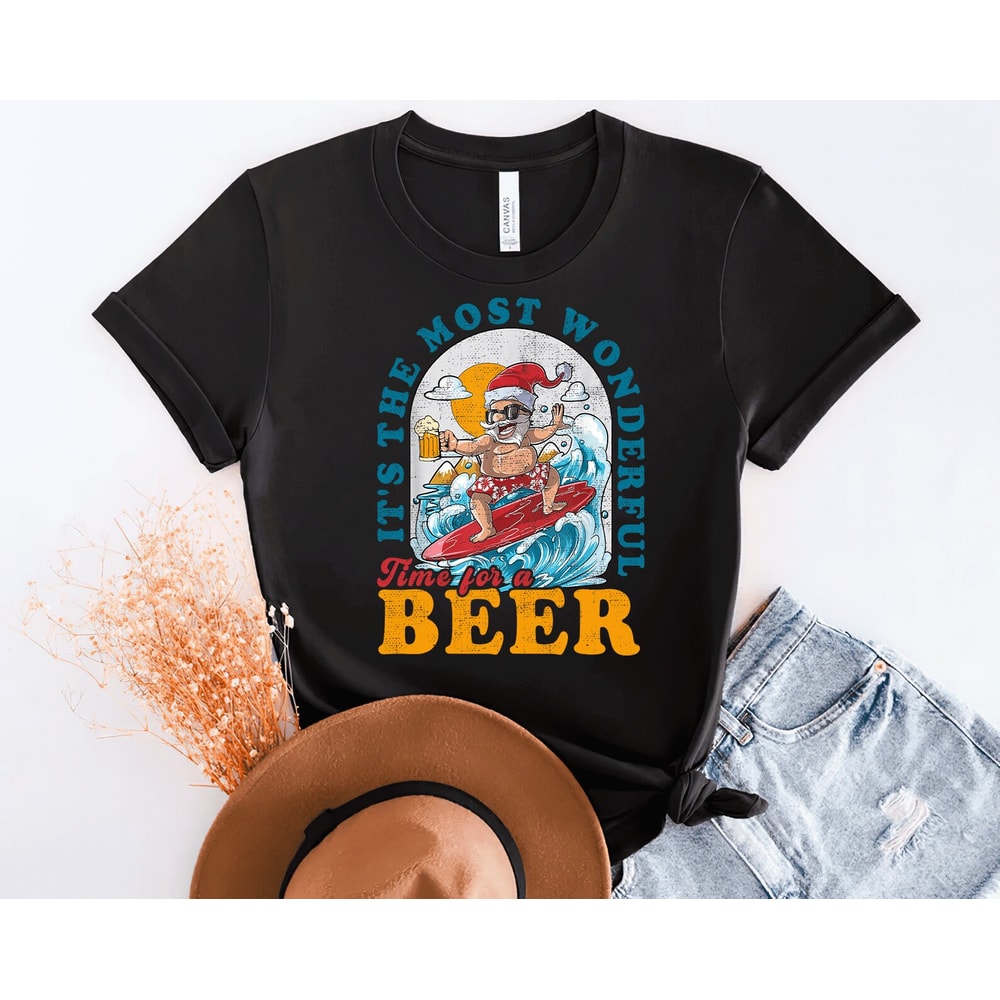 Christmas In July For Women, It's The Most Wonderful Time For Santa Christmas In July T-Shirt, Gift Idea For Christmas In July Party Lovers - 3.jpg