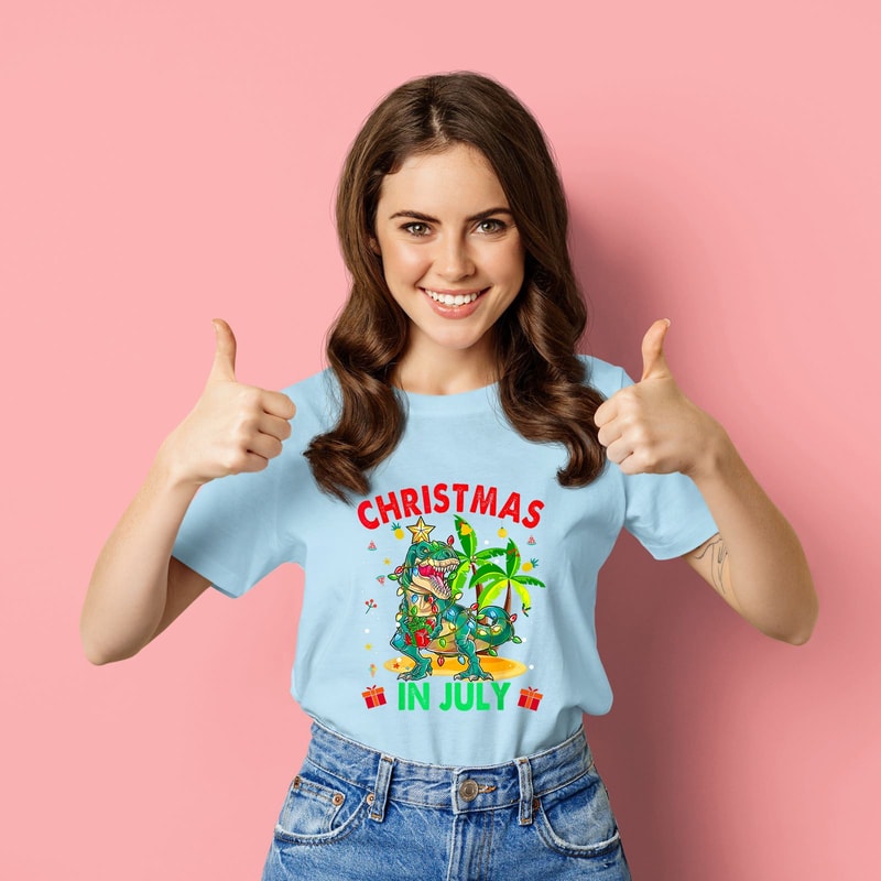 Christmas in July Shirt, Christmas in July Matching Shirt, Summer Vacation Shirt, Hawaiian Christmas, Xmas In July Shirt, Tropical Christmas - 3.jpg