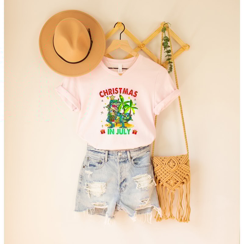 Christmas in July Shirt, Christmas in July Matching Shirt, Summer Vacation Shirt, Hawaiian Christmas, Xmas In July Shirt, Tropical Christmas - 4.jpg