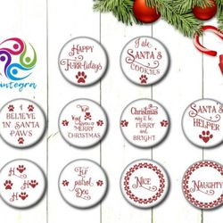 christmas pet ornament bundle svg
