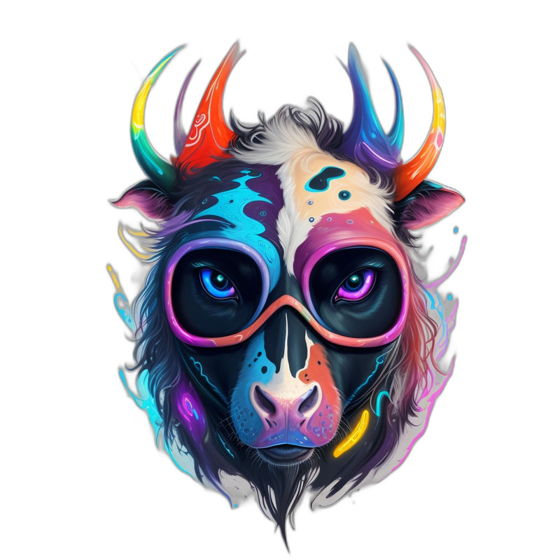 Default_A_futuristic_multicolored_cows_face_in_a_cowl_vibrant_1_791492e5-422a-43a8-a363-6905e035655b_0.png