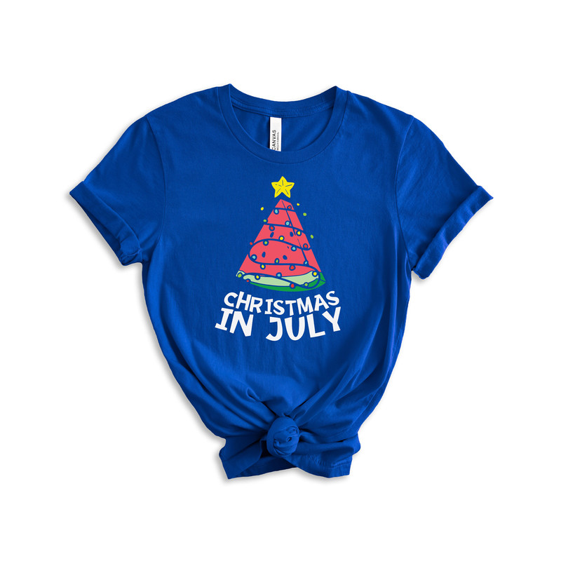 Christmas In July Shirt, Watermelon Christmas Shirt, Xmas In July, Watermelon Shirt, Christmas Shirt, Xmas In Summer, Xmas Tree - 2.jpg