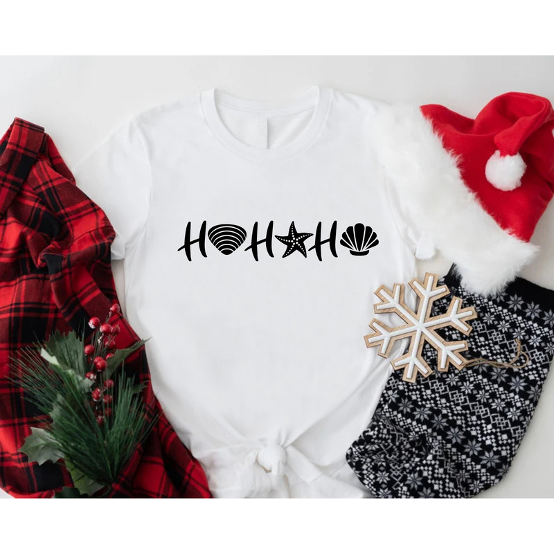 Christmas On Beach Shirt, Summer Santa Claus T-Shirt, Gift Christmas In July, Womens Holiday Vacation Tees, Christmas at the Beach Gift - 3.jpg