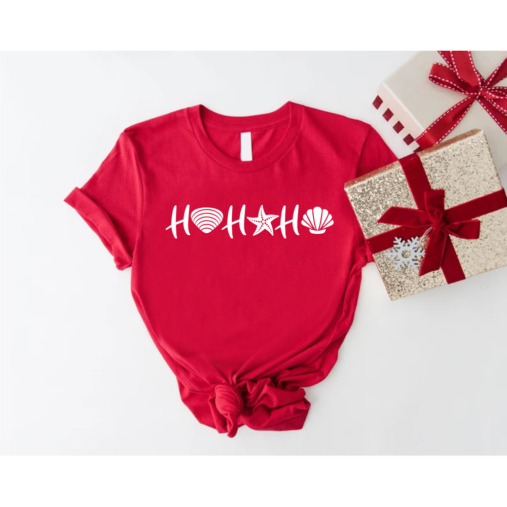 Christmas On Beach Shirt, Summer Santa Claus T-Shirt, Gift Christmas In July, Womens Holiday Vacation Tees, Christmas at the Beach Gift - 4.jpg