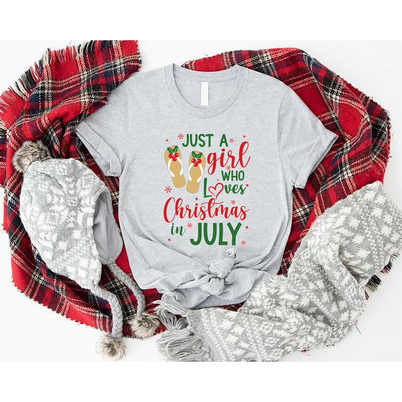 Just A Girl Who Loves Christmas In July,Christmas In July Shirt,Christmas At The Beach Tee,Summer Christmas Woman's Outfits,Tropical Xmas - 6.jpg