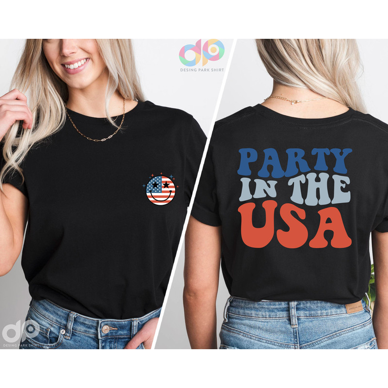 Party In The Usa Shirt, Vintage America Flag Shirt, 4th of July Shirt, Patriotic Shirt, Memorial Day Tee, Fourth of July, Independence Day - 2.jpg