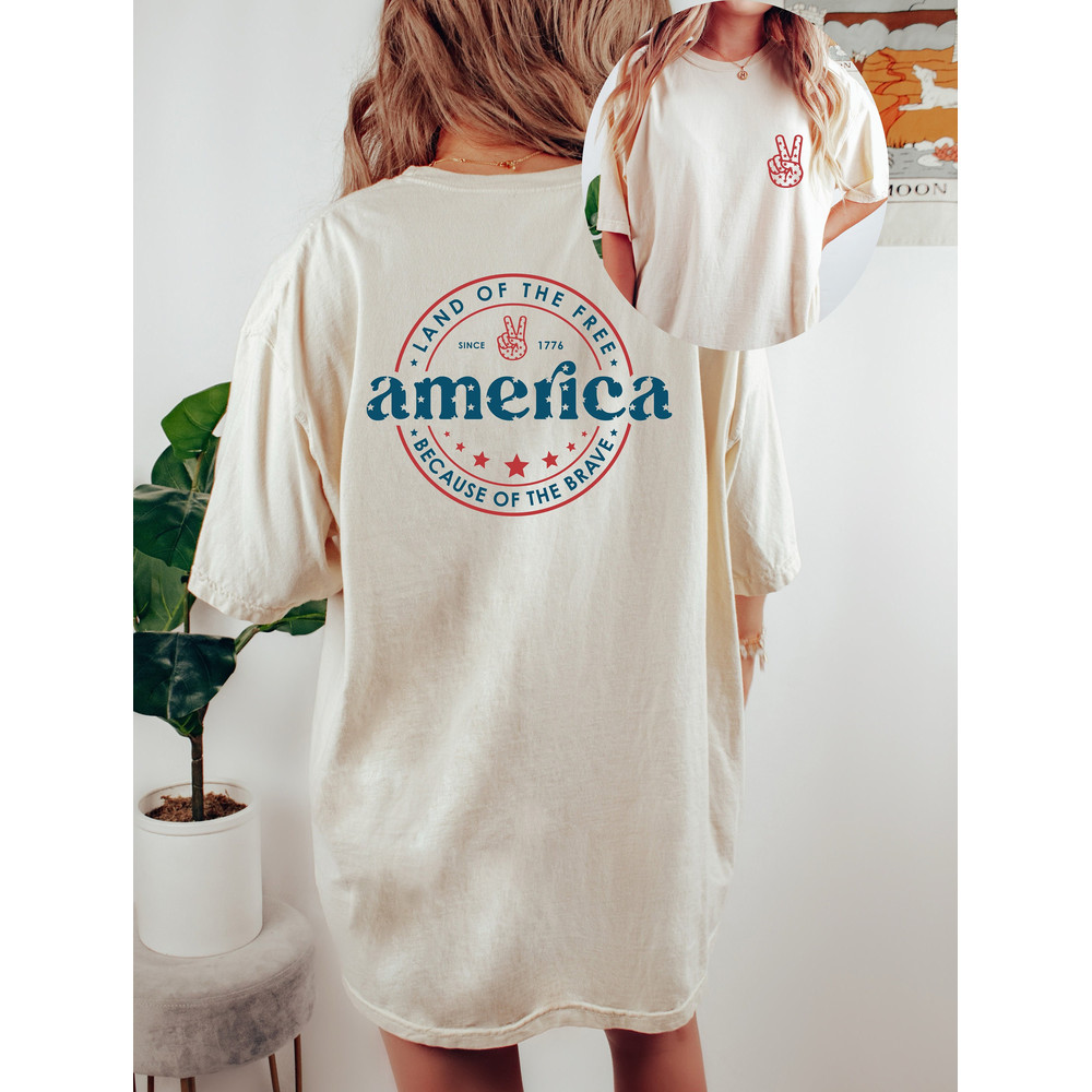 Retro USA Comfort Colors shirt, 4th of July tee, Retro funny fourth shirt, Womens 4th of July shirt, America Patriotic Shirt, Independence - 1.jpg