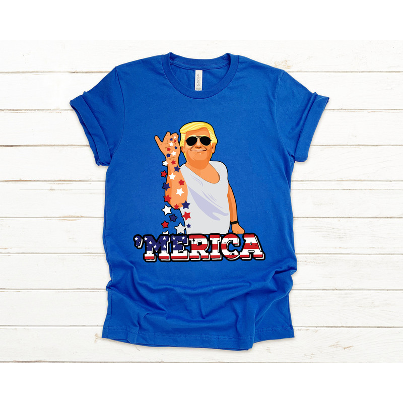 Trump 'Merica T-shirt, Trump Bae Funny 4th of July Shirt, Trump Salt T-shirt, 4th Of July Shirt, Salt Bae Style Funny 4th of July Trump Tee - 3.jpg