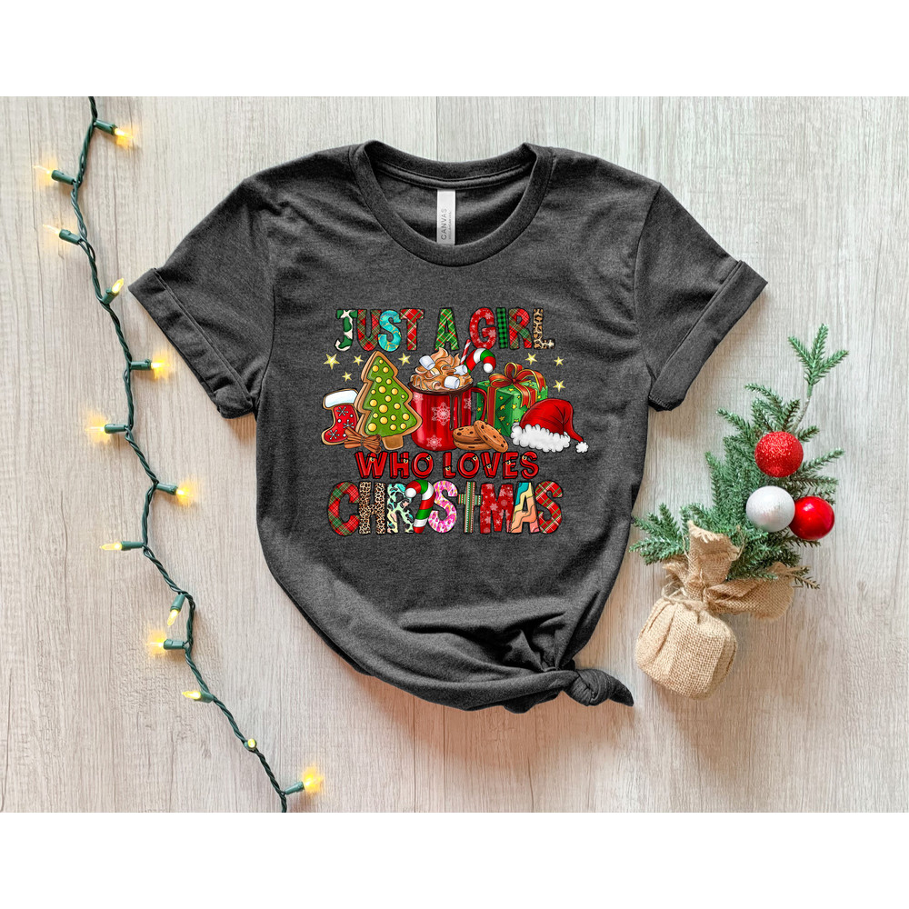 Women's Christmas Sweatshirt, Just A Girl Who Loves Christmas, Christmas Gift Shirt, Christmas Lover Shirt, Holiday Winter Shirt, - 4.jpg