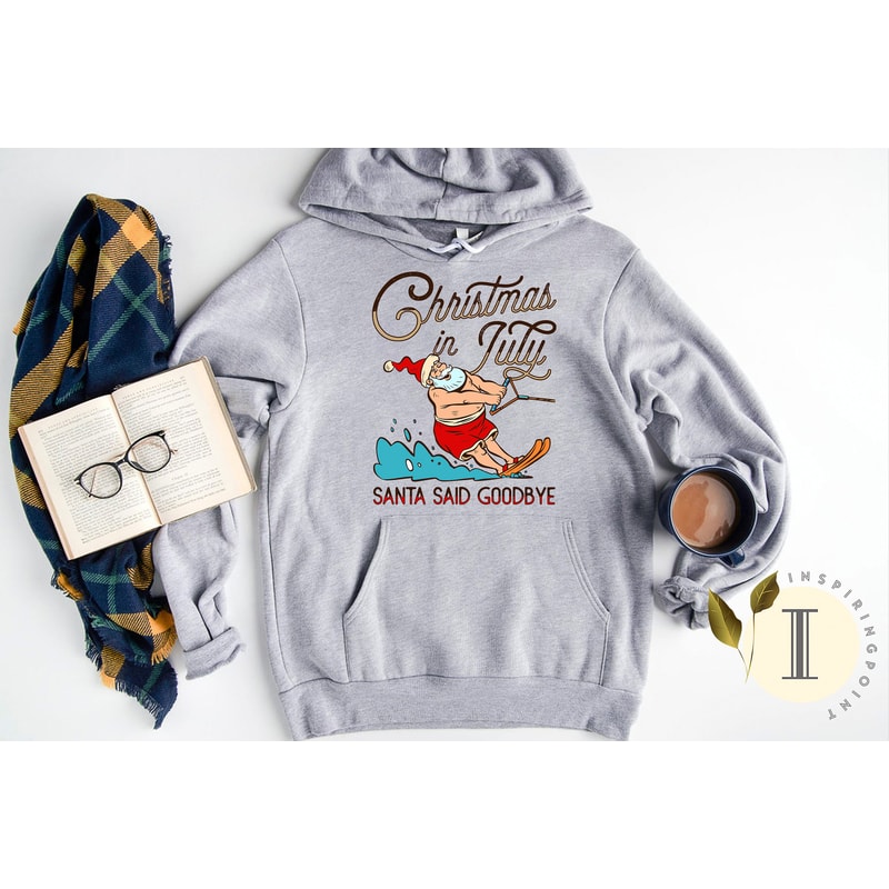 Beach Christmas Santa Shirt, Summer Vacation Outfit, Christmas in July Gift, Tropical Christmas Shirt - 4.jpg