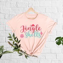 christmas in july shirt, jingle shells t-shirt,tropical christmas, christmas at the beach, xmas in summer, funny summer
