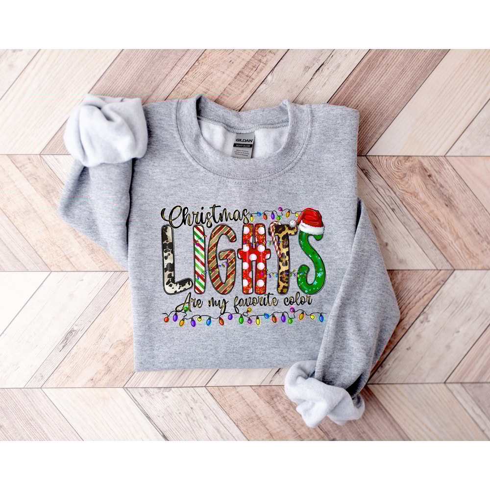 Christmas Lights Are My Favorite Color,Christmas T-shirt,Christmas Family Shirt,Christmas Gift,Holiday Gift,Christmas Family Matching Shirt - 3.jpg