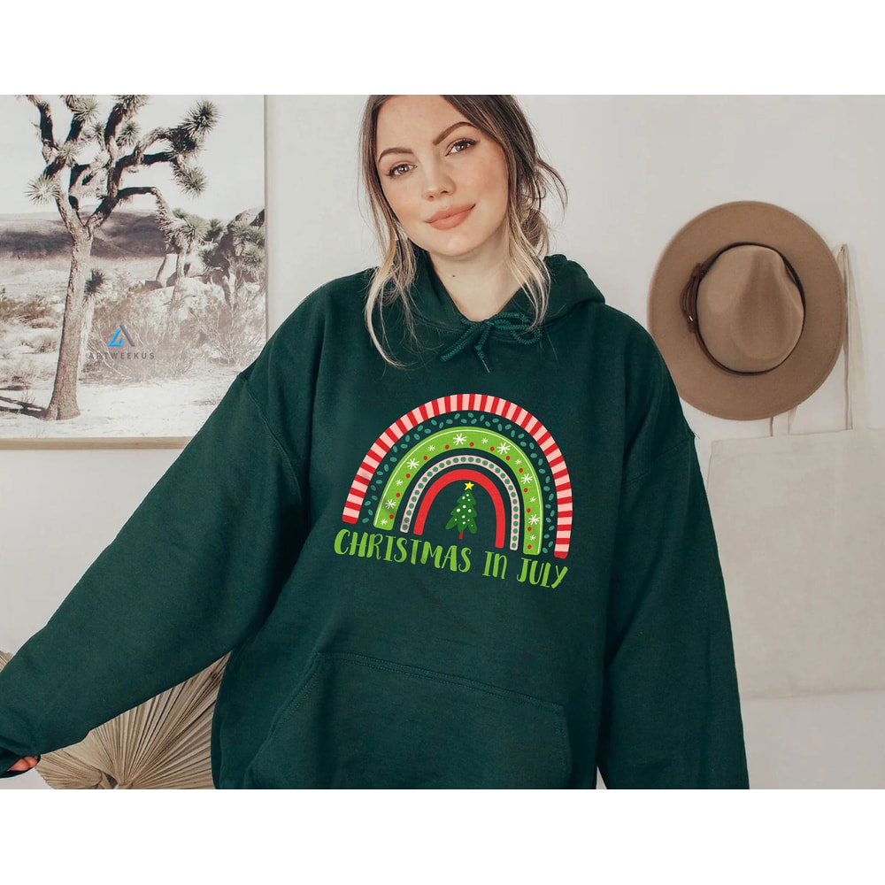 Christmas Tree Rainbow Shirt, Summer Chirtmas Shirt, Christmas in July Gift for Men Women Kids - 3.jpg