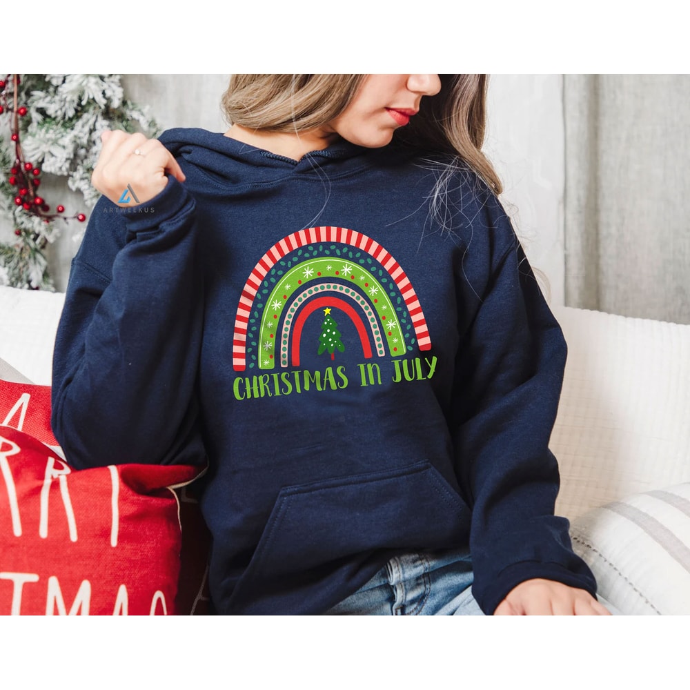 Christmas Tree Rainbow Shirt, Summer Chirtmas Shirt, Christmas in July Gift for Men Women Kids - 4.jpg