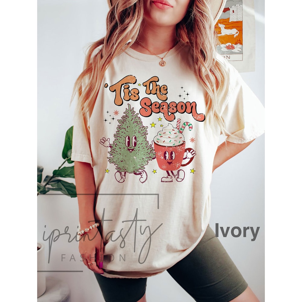 Comfort ColorsĀ® tis the season Christmas t-shirt, cute chritmas tee, Christmas tee, holiday apparel, Holiday apparel, iPrintasty Christmas - 1.jpg