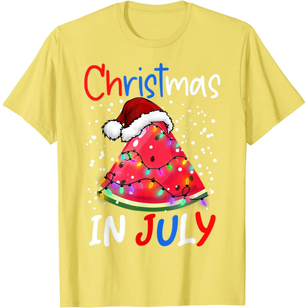 Watermelon Christmas Tree Christmas In July Boys Girls T-Shirt - 41731 - 7.jpg