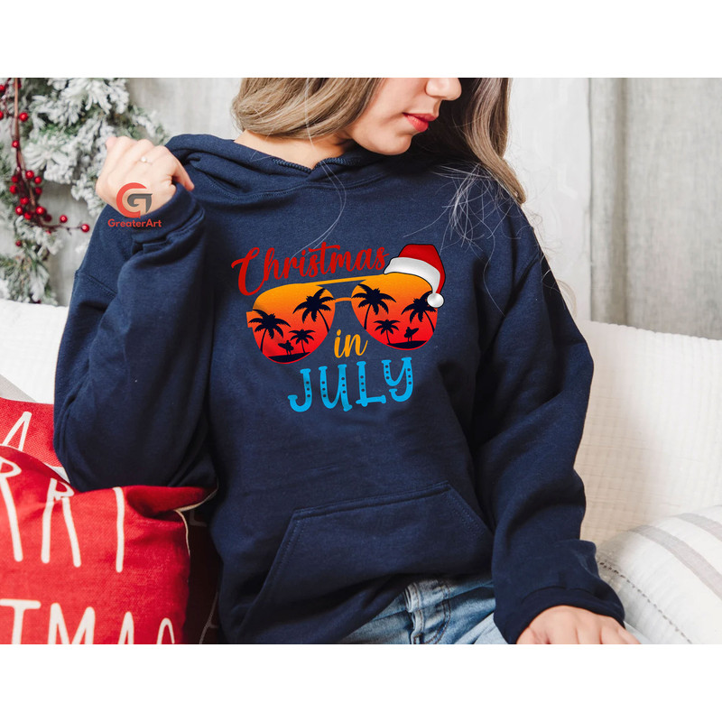 Beach Sunglasses Christmas in July Shirt, Summer Xmas Shirt Gift for Men Women Kids, Mele Kalikimaka Gift Tee, Gift for Him - 3.jpg