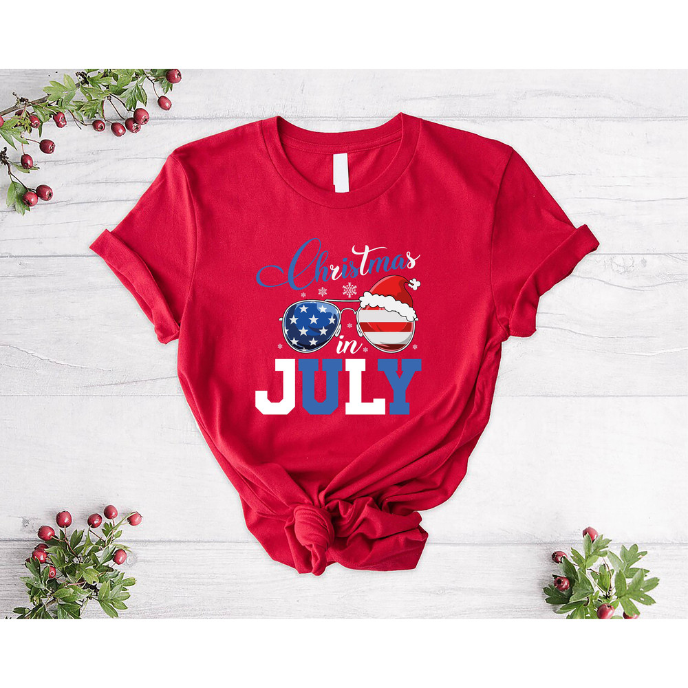 Christmas In July Shirt, Summer Santa Claus Shirt, Funny Santa Summer Beach Vacation Shirt, Summer Holiday Tee, Christmas on The Beach Shirt - 4.jpg
