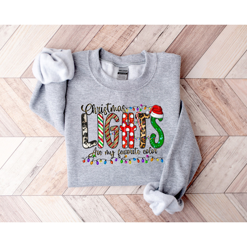 Christmas Lights Are My Favorite Color,Christmas T-shirt,Christmas Family Shirt,Christmas Gift,Holiday Gift,Christmas Family Matching Shirt - 3.jpg