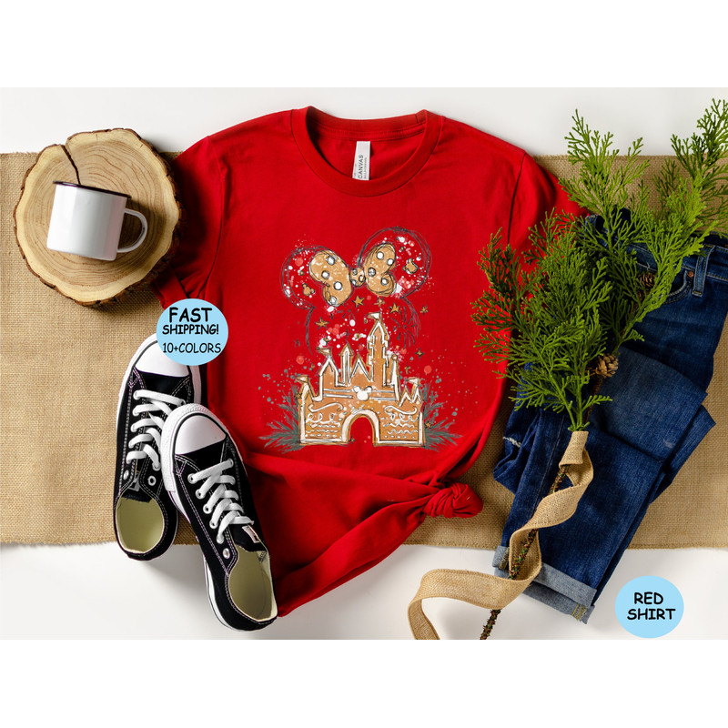 Disney Gingerbread Castle Shirt, Christmas Castle Shirt, Disney Christmas Shirt, Mickey Christmas Shirt, Disney Christmas Family Shirts, - 6.jpg