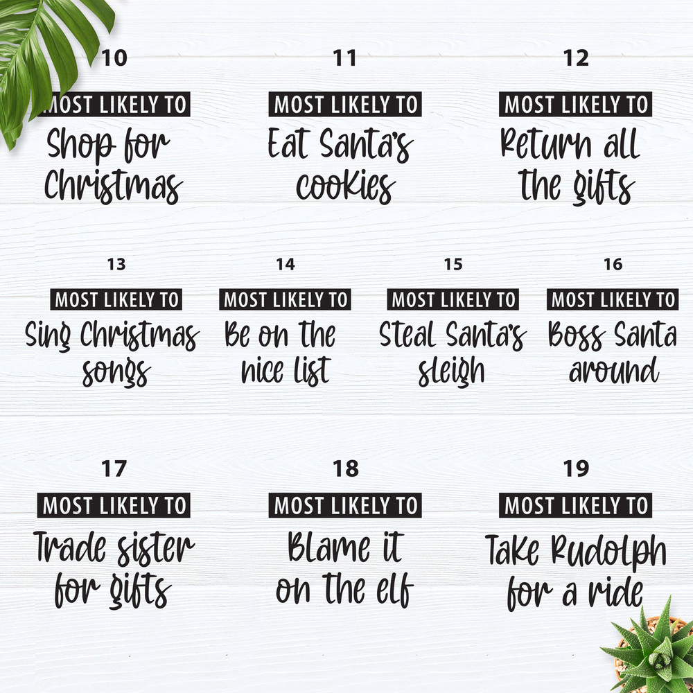 Matching Family Christmas Shirt, Most Likely To shirt, Funny Christmas Party, Group Shirt, Food shirt, Holiday tshirt, Matching Party Shirt - 10.jpg