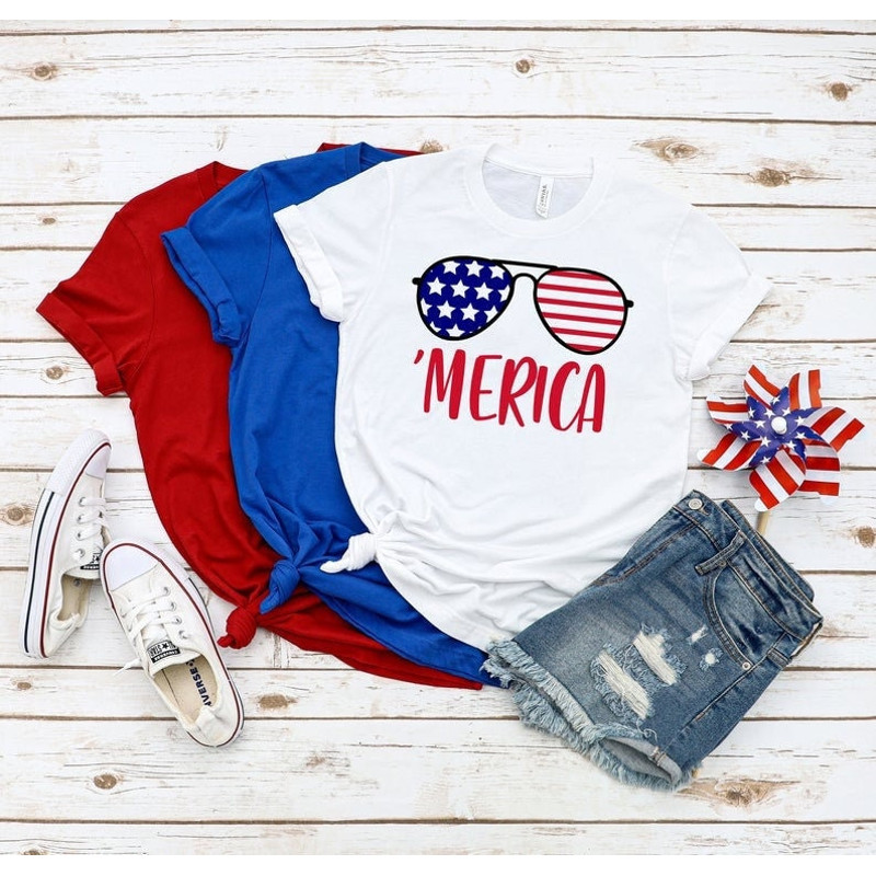 Merica Shirt, 4th of July Shirt, 4th of July, Merica Glasses Shirt, 4th of July Glasses Shirt, Merica Unisex Shirt, Merica Women Shirt, - 1.jpg