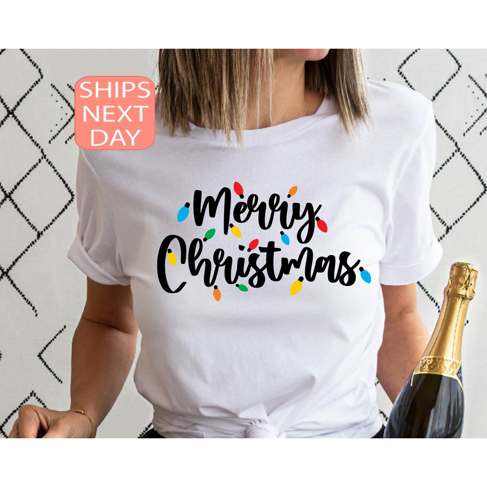 Merry Christmas Shirt, Christmas Lights Shirt, Christmas Lights T-Shirt, Christmas Shirt, Merry Christmas Shirt, Christmas Gift - 1.jpg