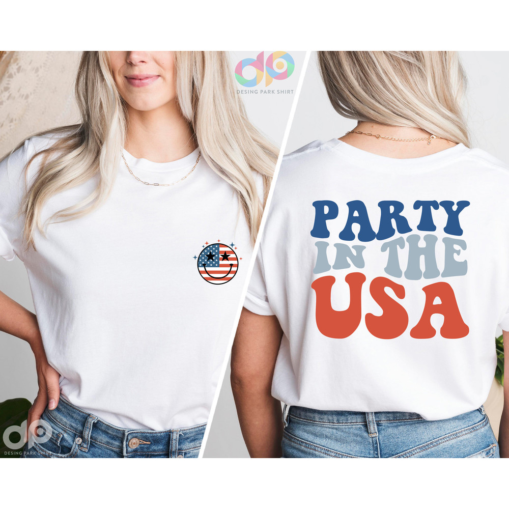 Party In The Usa Shirt, Vintage America Flag Shirt, 4th of July Shirt, Patriotic Shirt, Memorial Day Tee, Fourth of July, Independence Day - 1.jpg