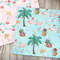 Tropical Christmas Digital Paper Pack, Summer Xmas Patterns, Cute Flamingo Xmas, Seamless Pattern, Flamingo Template, Aussie Christmas - 3.jpg
