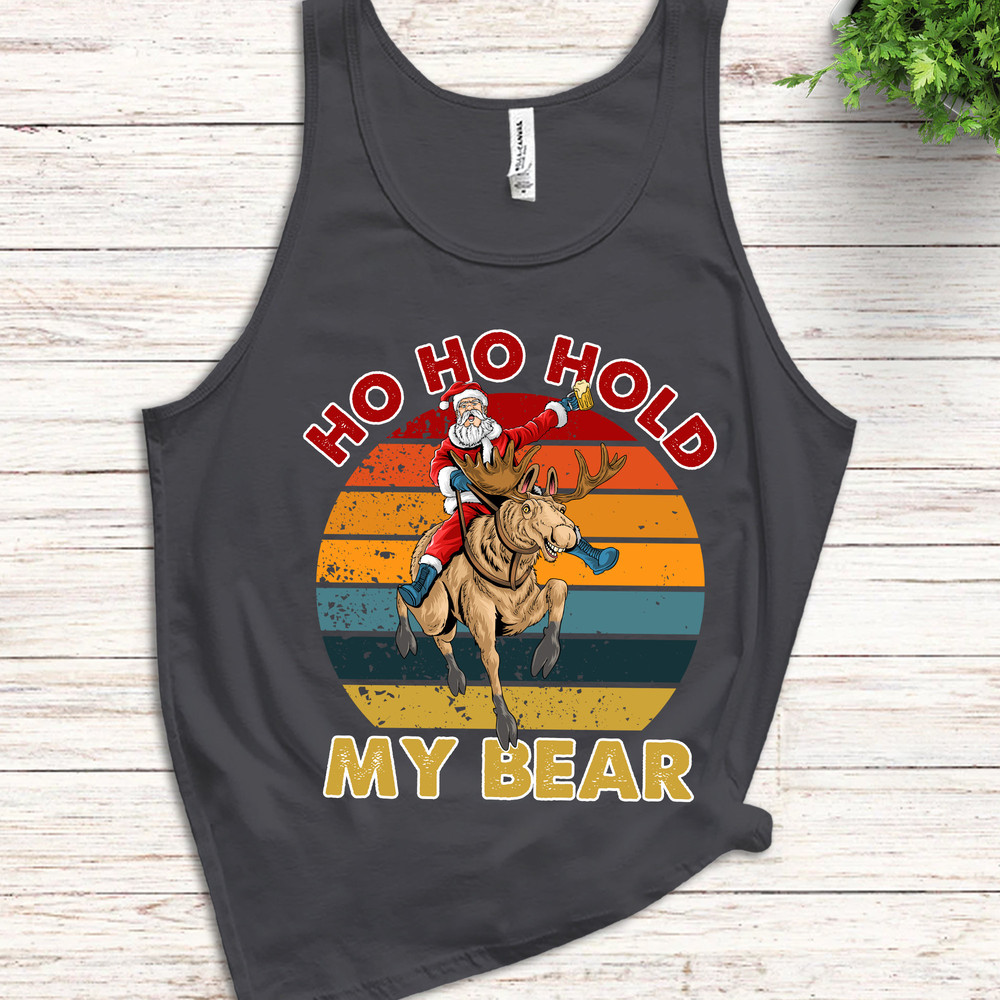 Vintage Ho Ho Hold Beer Santa Tank Top, Xmas Party Christmas in July, Hawaiian Christmas in Summer, Mid of Year, Summer Vacation U-20062303 - 1.jpg
