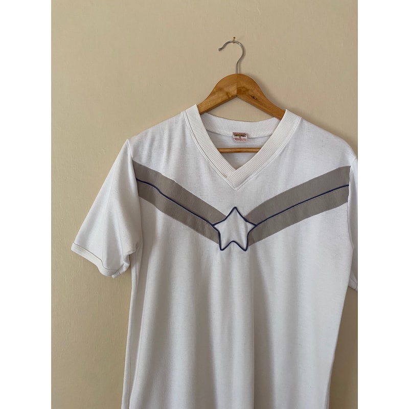 1970s STAR V-Neck Ringer Tee, SM - 1.jpg