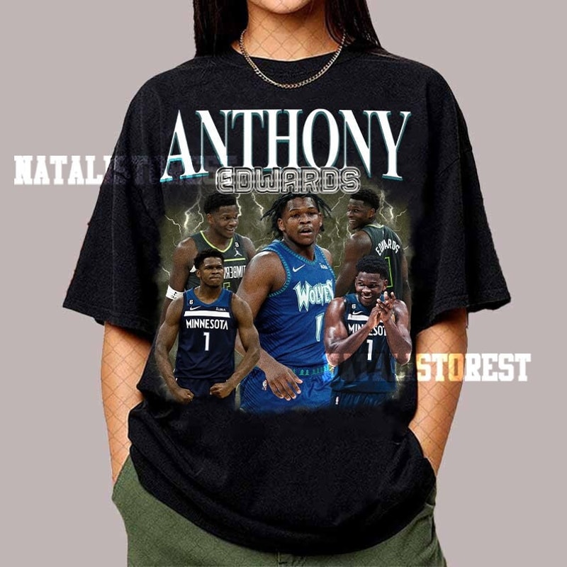 Anthony Edwards Vintage Shirt, Basketball Shirt, Classic 90s Graphic Tee, Vintage Bootleg, Gift For Fans, Anthony Edwards Shirt,Unisex,Retro - 1.jpg