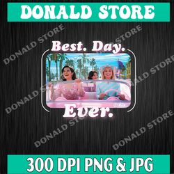 barbie the movie: best day ever driving png, png high quality, png, digital download