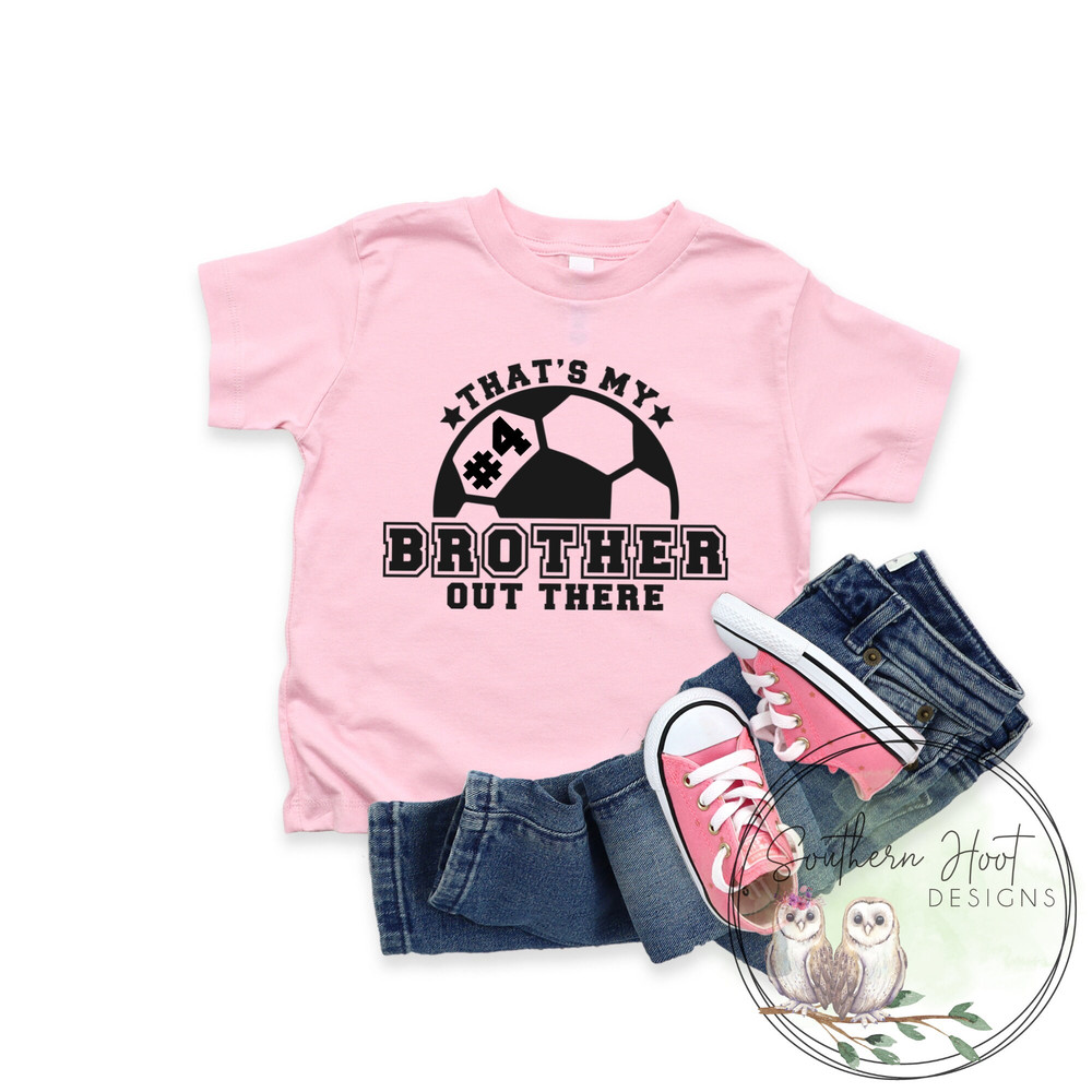 Thats My Brother Out There Shirt, Custom Number Football Shirt, Soccer Shirt, Sibling Shirt, Gray Shirt, Soccer Fan, Biggest Fan Shirt - 2.jpg