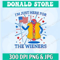i'm just here for the wieners funny hotdog png, png high quality, png, digital download