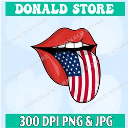 american flag tongue png, american flag lips, 4th of july, fourth of july, 4th of july svg 4th of july png, usa png, mem